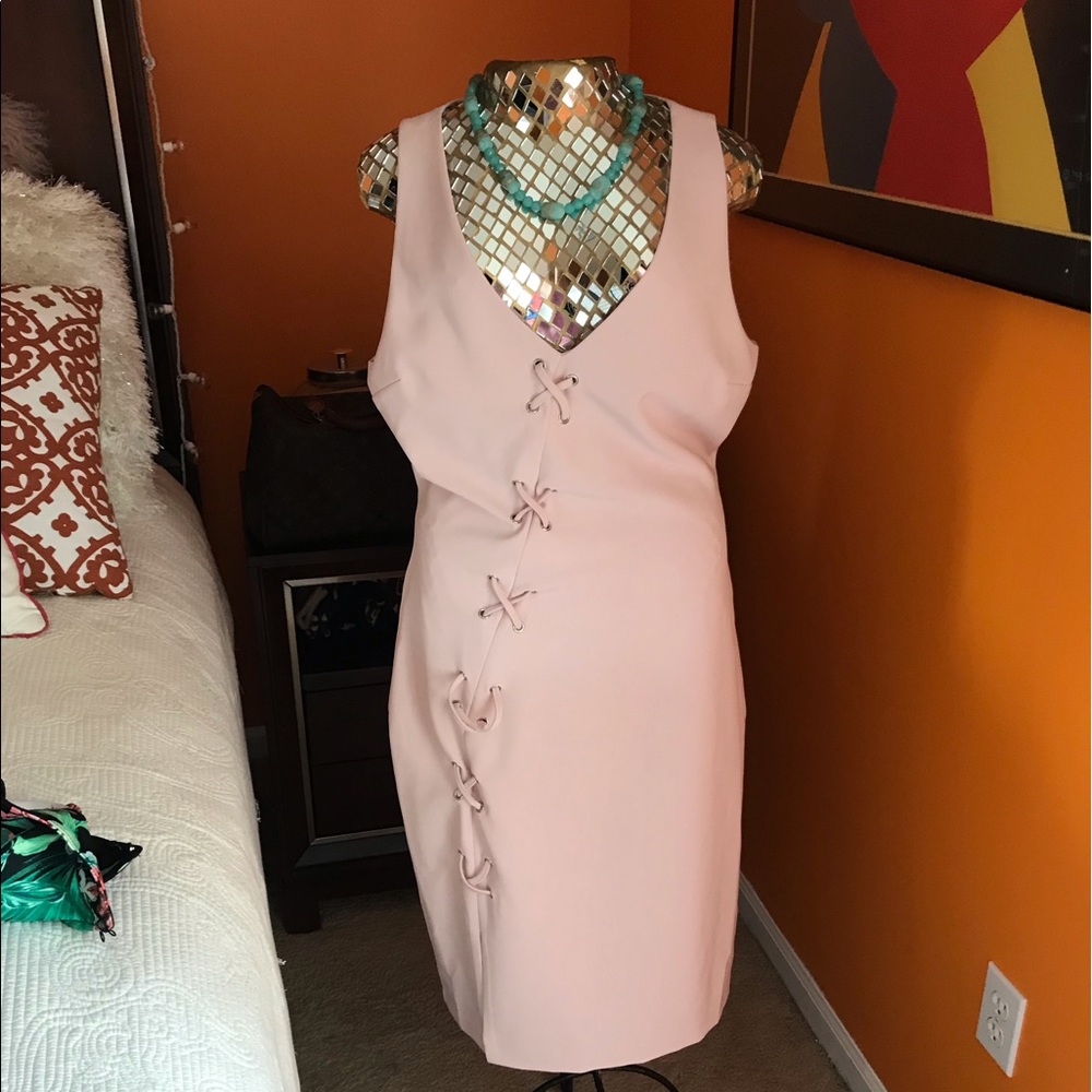 Pink Nude Midi Dress/ new without tags never worn